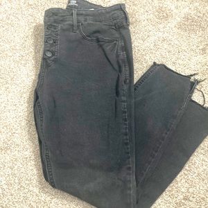 Old Navy High Rise Super Skinny Black Wash denim